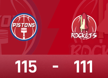 NBA 경기 보고서: 커닝햄 21득점, 7리바운드, 9어시스트, 피스톤스 115-111 로켓츠