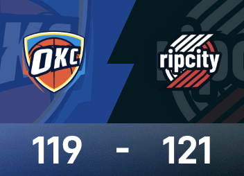 NBA 경기보고 : 아브디자 26득점, 양한센 불출마, 트레일블레이저스 121-119 썬더