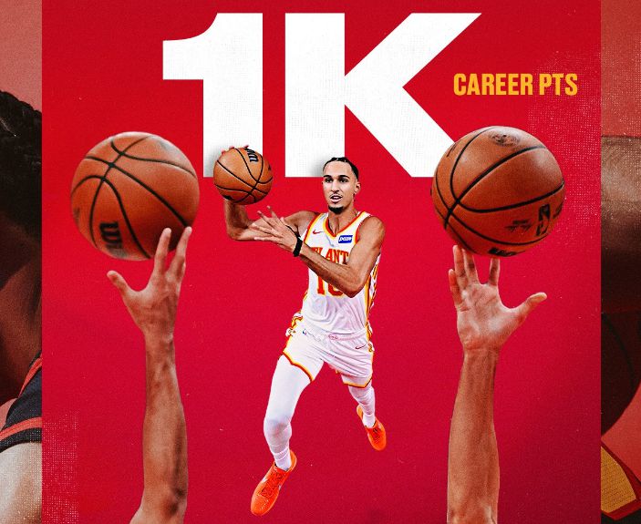 축하해요! Risa Shay는 Hawks 역사상 4번째로 어린 선수가 되어 1,000점을 획득했습니다.