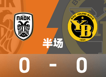 유로파리그 하프타임: 지고비치가 빨간색, 테살로니키 0-0 영 보이즈