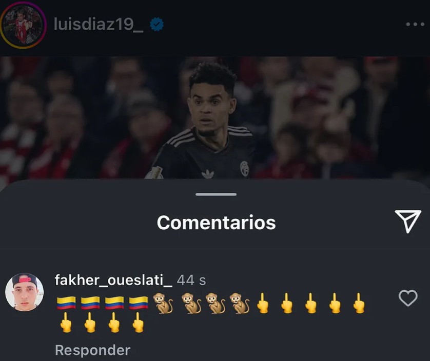 🙌아크라프가 챔피언스리그에서 태클을 당한 후, 디아스의 소셜미디어는 인종차별의 공격을 받았습니다