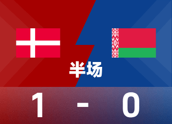월드컵 전반전 : 담스가우, 세계 교착상태 깨뜨려 덴마크 일시적으로 1-0 벨로루시