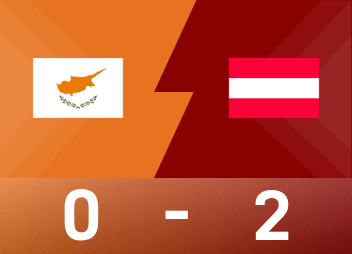 월드컵 미리보기 보고서 : Anautovic이 두 골을 넣었고 오스트리아가 키프로스를 2-0으로 이겼습니다.
