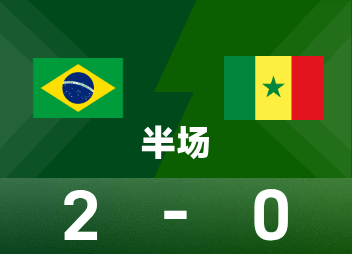국제 친선전 하프타임: 에스테반과 카세미루 득점, 브라질 2-0 세네갈